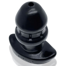 Load image into Gallery viewer, OxBalls Drain O Flow Thru Buttplug Black Anal Butt Plug
