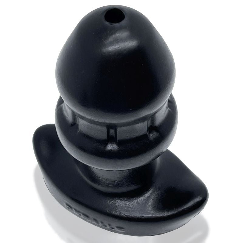OxBalls Drain O Flow Thru Buttplug Black Anal Butt Plug