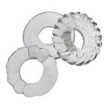 Load image into Gallery viewer, Bonemaker 3 Pc Cockring Set Clear
