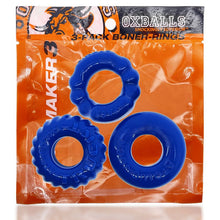 Load image into Gallery viewer, Bonemaker 3 Pc Cockring Set Pool Blue
