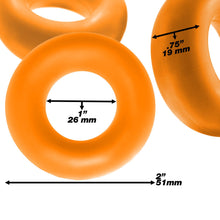 Load image into Gallery viewer, Fat Willy 3 Pc Jumbo Cockrings Orange
