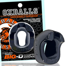 Load image into Gallery viewer, Big D Shaft Grip Cock Ring Black
