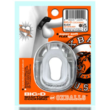 Load image into Gallery viewer, Big D Shaft Grip Cock Ring Clear
