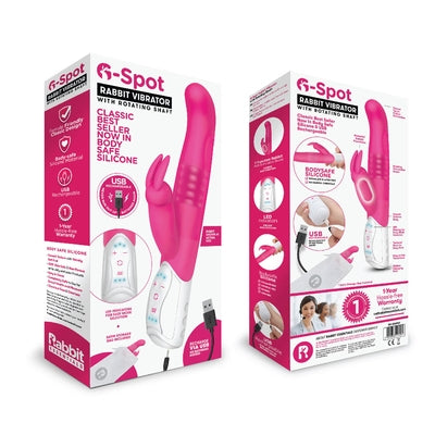 Rabbit Essentials Rechargeable G-Spot Rabbit - Hot Pink