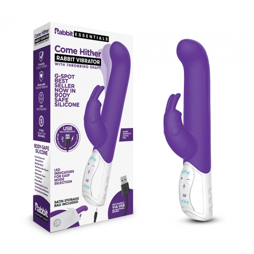 RR Rechargeable come hither G-Spot Rabbit - Purple