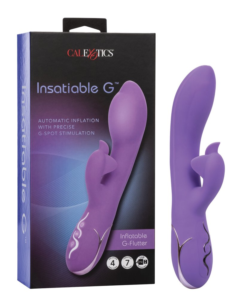 Calexotics Insatiable G Inflatable G-Flutter Rabbit Vibrator Rechargeable