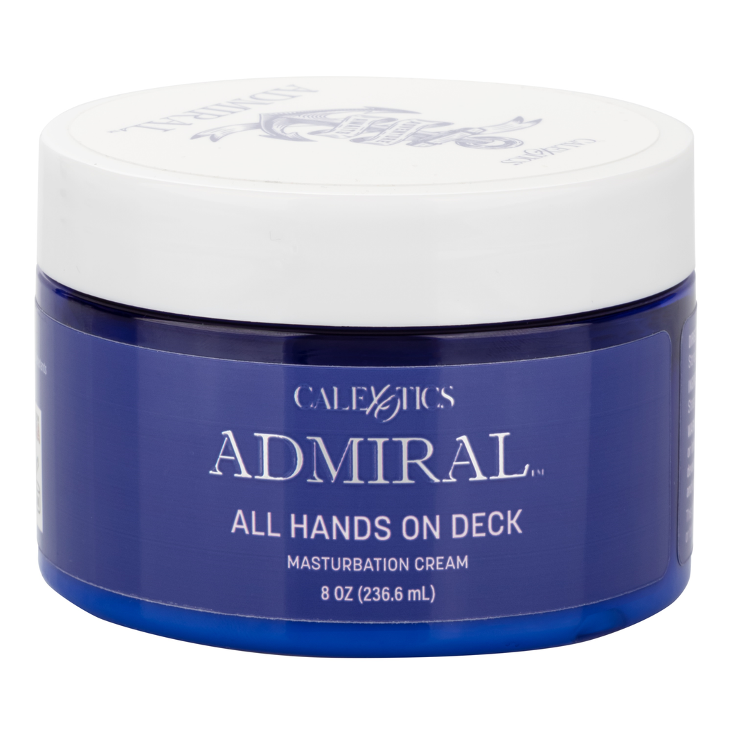 Admiral All Hands on Deck Masturbation Cream 8oz Personal Lubricant Sex Lube