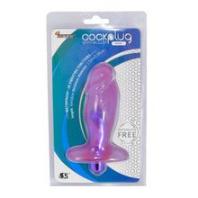 Load image into Gallery viewer, Small Cock Plug w Vibration Purple
