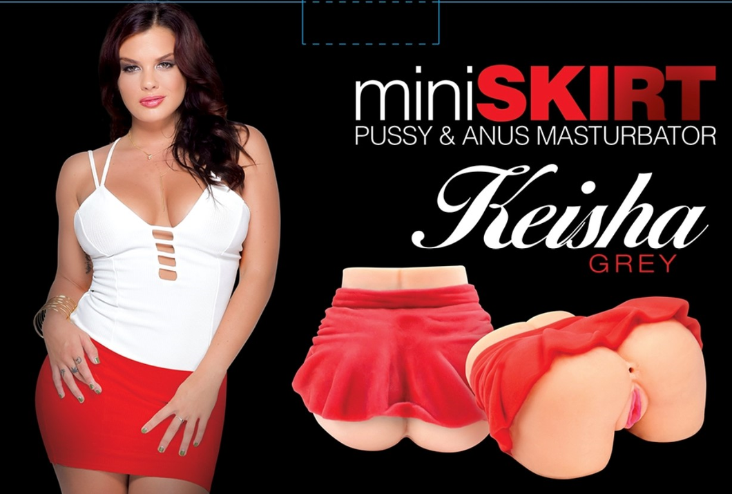Mini Skirt Keisha Grey Pussy Ass 3D Male Masturbator Doll Torso Sex Toy
