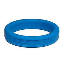 Load image into Gallery viewer, Classic Silicone Medium Stretch Penis Ring 44mm Blue
