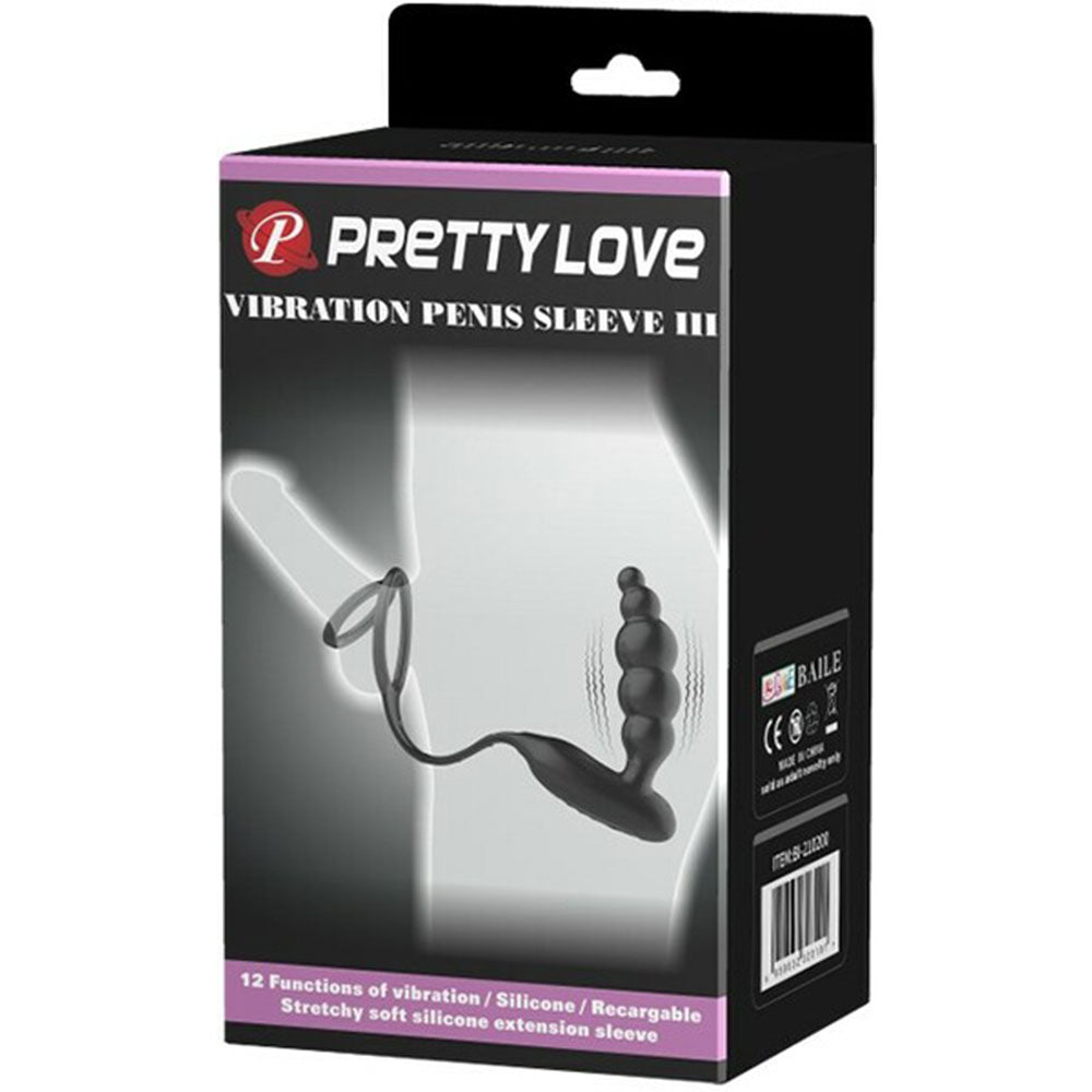 Vibration Penis Sleeve III (Black)