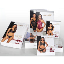 Load image into Gallery viewer, Lace Open Front G-String White
