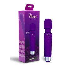 Load image into Gallery viewer, Viben Tempest Wand Massager Powerful Clitoral Stimulator Rechargeable Violet
