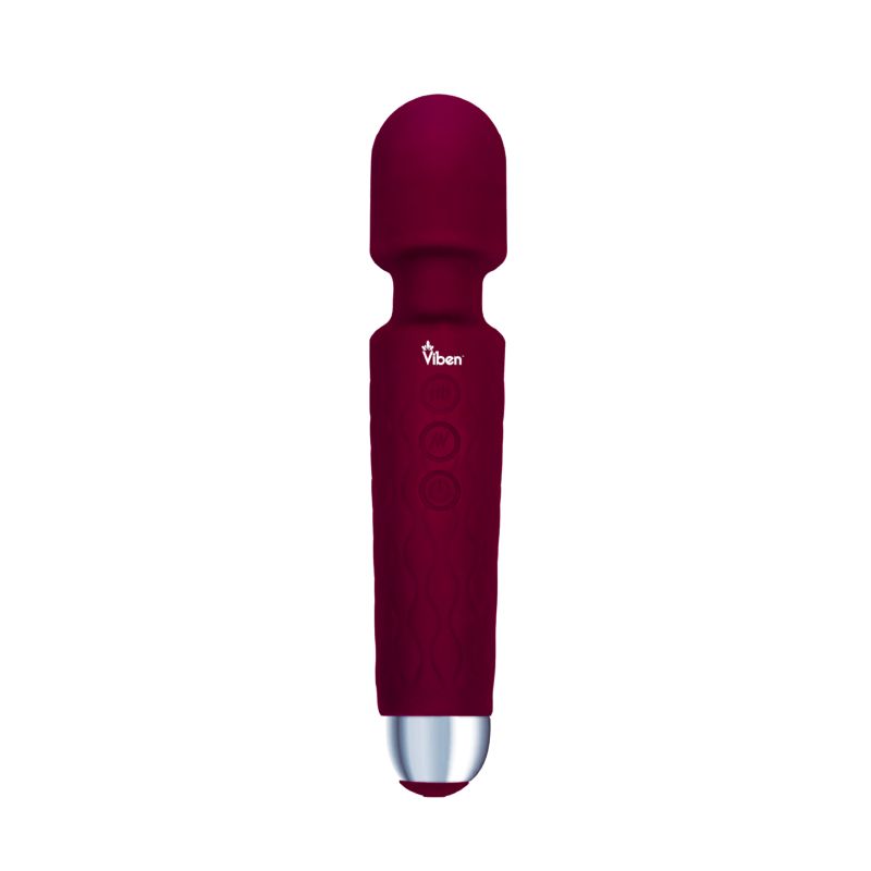 Viben Tempest Wand Massager Powerful Clitoral Stimulator Rechargeable Ruby