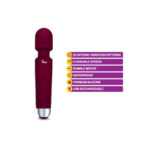 Load image into Gallery viewer, Viben Tempest Wand Massager Powerful Clitoral Stimulator Rechargeable Ruby
