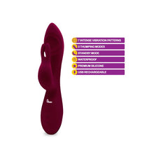 Load image into Gallery viewer, Viben Pzazz Rechargeable Thumping Rabbit Ruby
