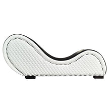 Load image into Gallery viewer, Kama Sutra Chaise Love Lounge Studded and Quilted 2 Tone Black/White
