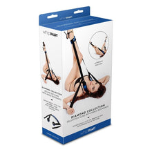 Load image into Gallery viewer, Whip Smart Diamond Deluxe Sex Swing w Ankle Restraints Blue
