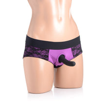 Load image into Gallery viewer, Lace Envy Panty Harness Purple L/XL
