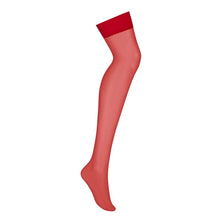 Load image into Gallery viewer, S800 Sheer Stockings Red
