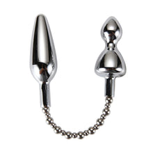 Load image into Gallery viewer, Silver Dome Double Metal Plug
