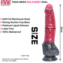 Load image into Gallery viewer, FAAK N5007 Aula 9&quot; Platinum Liquid Silicone Anal Plug Dildo
