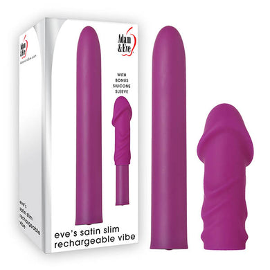 Adam & Eve Eve's Satin Slim Rechargeable Vibe - LOVEBEE