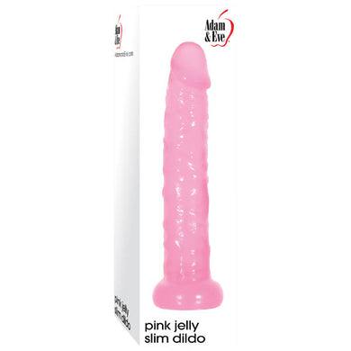 Adam & Eve Pink Jelly Slim Dildo - LOVEBEE