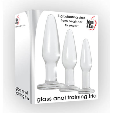 Adam & Eve Glass Anal Training Trio - LOVEBEE