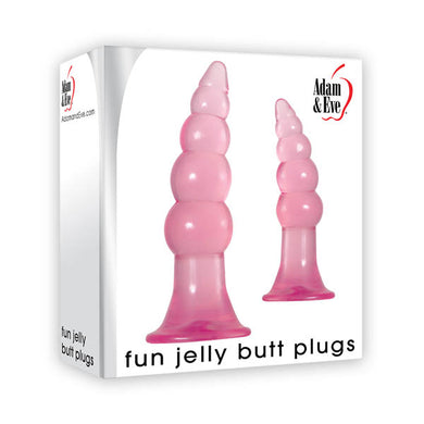 Adam & Eve Fun Jelly Butt Plugs - LOVEBEE