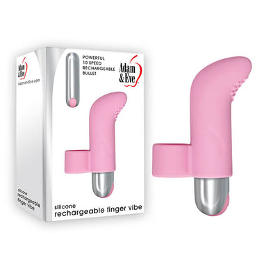 Adam & Eve Silicone Rechargeable Finger Vibe - LOVEBEE
