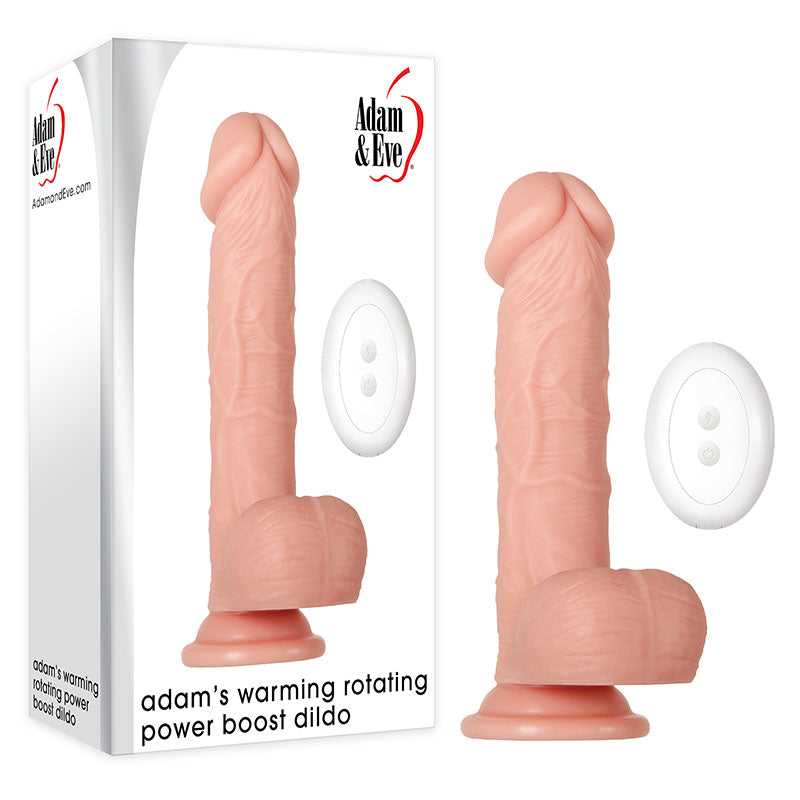 Adam & Eve Warming Rotating Power Boost Dildo - LOVEBEE