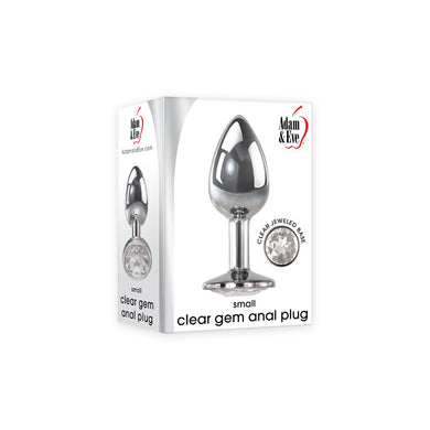 Adam & Eve Clear Gem Anal Plug - Small - LOVEBEE
