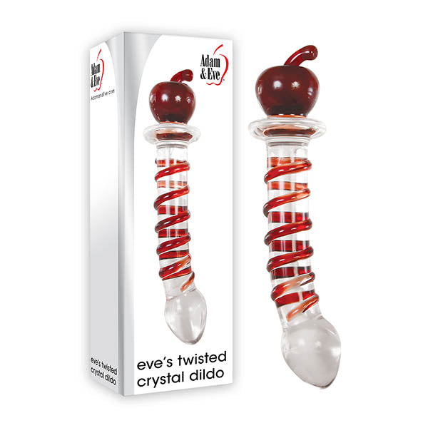 Adam & Eve Eve's Twisted Crystal Dildo - LOVEBEE