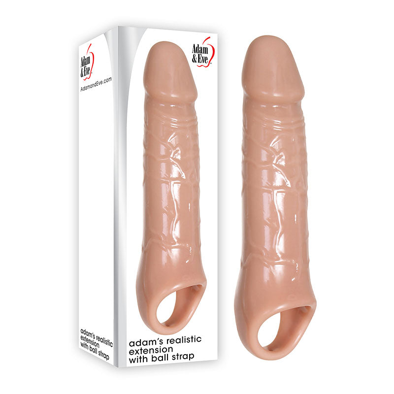 Adam & Eve Realistic Extension with Ball Strap - LOVEBEE