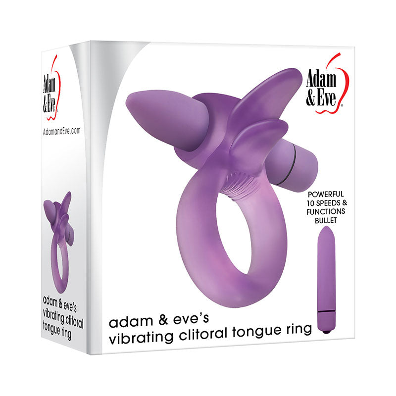 Adam & Eve Vibrating Clitoral Tongue Ring - LOVEBEE