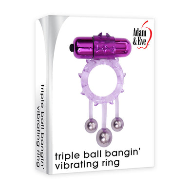 Adam & Eve Triple Ball Bangin Vibrating Ring - LOVEBEE