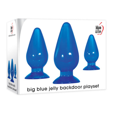 Adam & Eve Big Blue Jelly Backdoor Playset - LOVEBEE