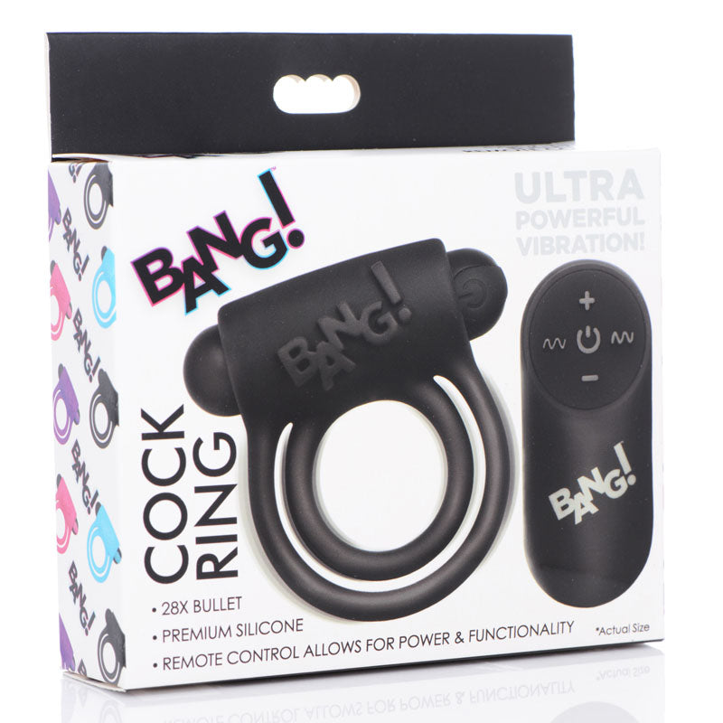 Bang! Silicone Cock Ring & Bullet