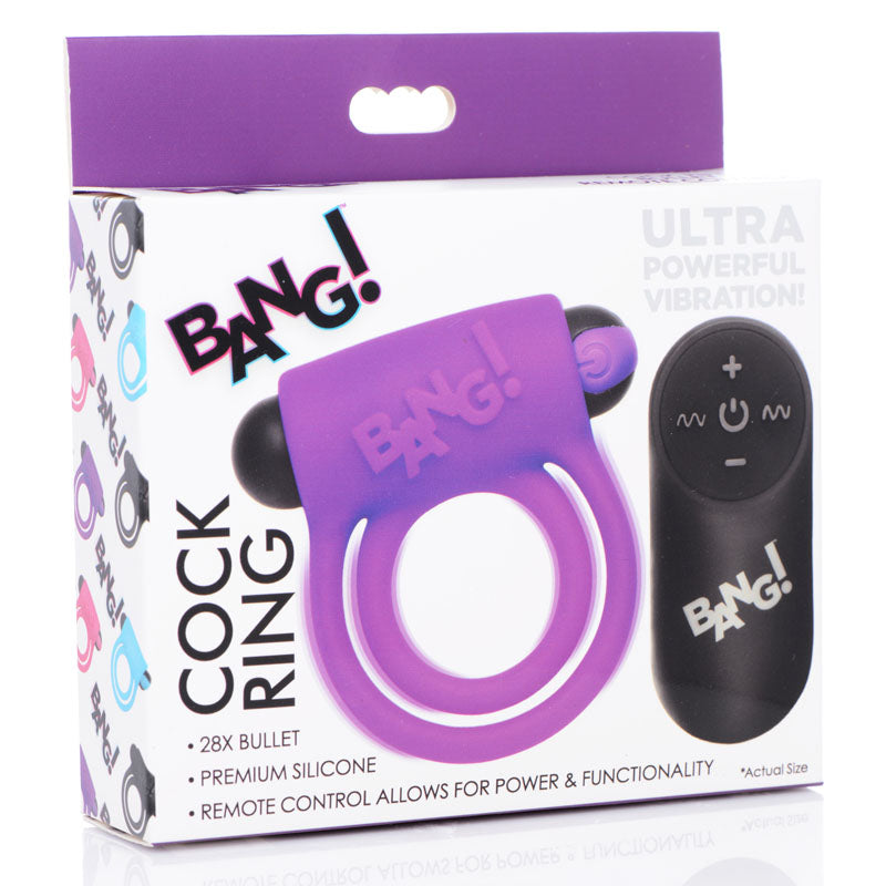 Bang! Silicone Cock Ring & Bullet