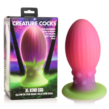 Load image into Gallery viewer, Creature Cocks Xeno Egg XL Anal Plug Glow in the Dark Gay Sex Toy
