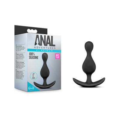 Anal Adventures Platinum Wave Plug - LOVEBEE