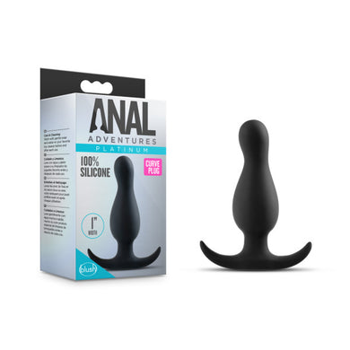 Anal Adventures Platinum Curve Plug - LOVEBEE