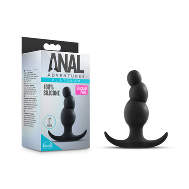Anal Adventures Platinum Stacked Plug - LOVEBEE