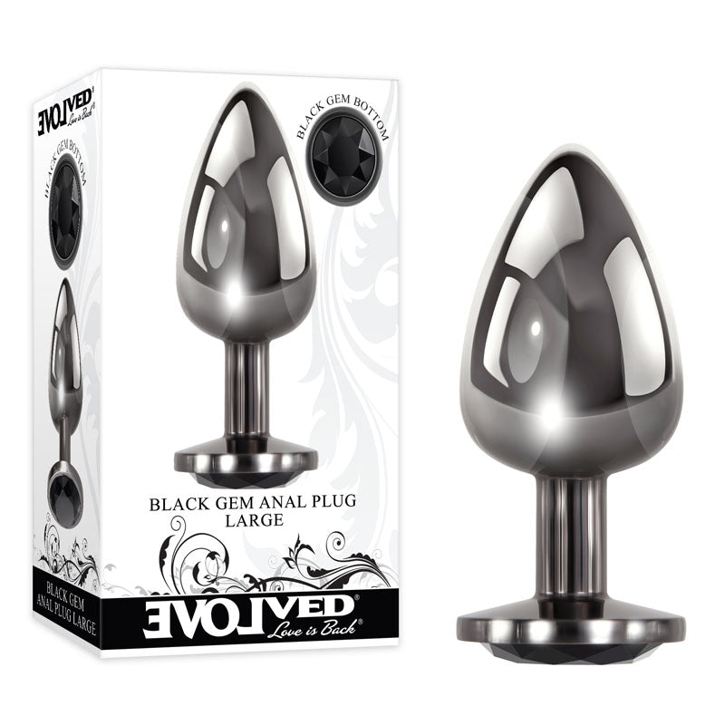 Evolved Black Gem Anal Plug - Large