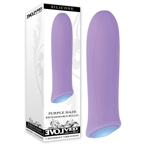 Evolved Purple Haze Bullet Vibrator Powerful 7-Speed USB Rechargeable Sex Toy