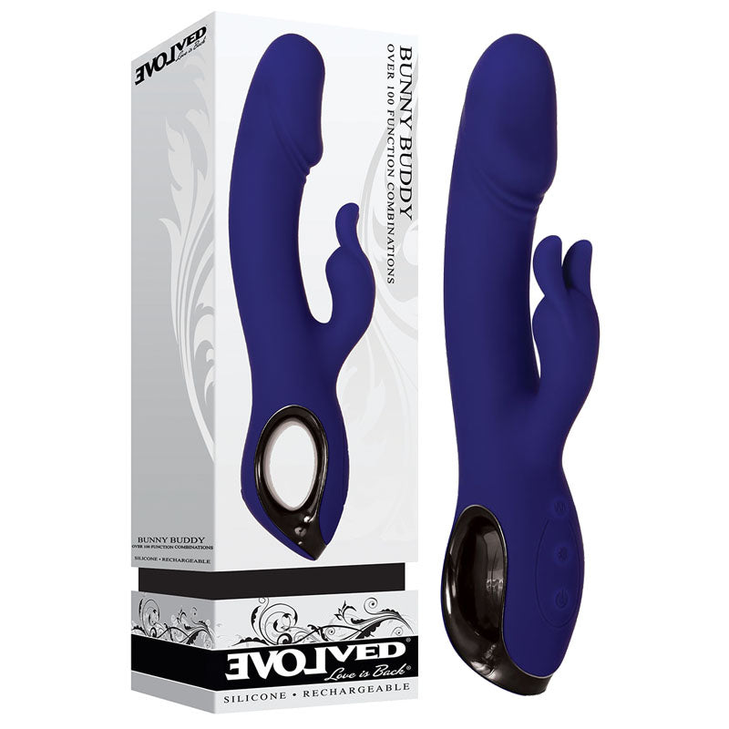 Evolved Bunny Buddy G Spot Rabbit Vibrator 10 Speed Rechargeable Sex Toy