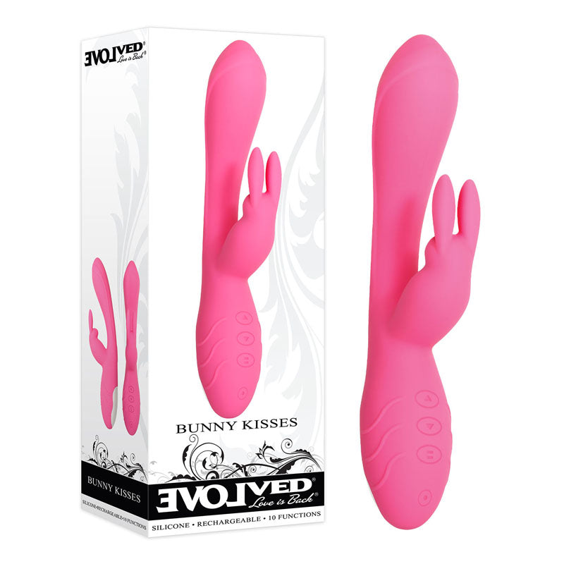 Evolved Bunny Kisses G Spot Rabbit Vibrator Clitoral Stimulator USB Sex Toy