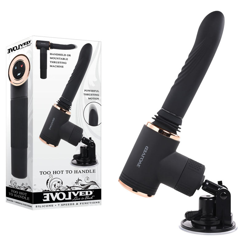 Evolved TOO HOT TO HANDLE Vibrator Rechargeable Thrusting Telescopic Sex Toy
