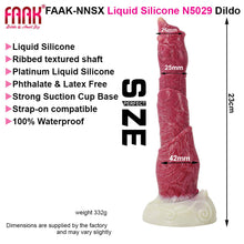 Load image into Gallery viewer, FAAK Hellfire N5029 Large 9&quot; Liquid Silicone Anal Plug Dildo
